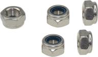 🔩 high-quality 304 stainless steel hex nut nylock locknuts a2-70 (pack of 5, m10-fine pitch 1.0) логотип