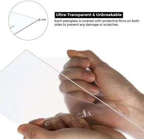 img 1 attached to 🖼️ Ultra-Transparent Replacement Sheets for Picture Frames - 2.0mm Thickness - Perspex Acrylic Sheets for DIY Projects - Pack of 2 Pcs - 6x8 inches