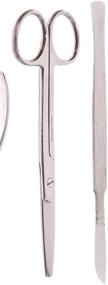 img 1 attached to 🔪 Complete Tamsco Basic Fragging Kit (M-1090, M-1140) - Stainless Steel T Cutters for Both Hard and Soft Coral - Convenient Button Case - For Fresh and Saltwater Environments