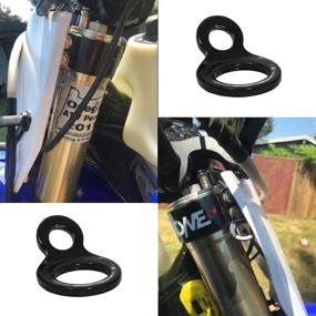 img 1 attached to 🏍️ Ременные крепления P1 Tools Dirt Bike со зажимными кольцами - Безопасное укрепление вашего мотоцикла без царапин на руле - Идеально подходит для мотоцикла, диртбайка, ATV-прицепа или грузовика - Совместимо с покрытыми крючками для крепления - Большая петля для легкого крепления велосипеда.