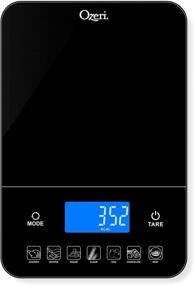 img 3 attached to 🍽 Ozeri ZK19 Touch III 10 kg Digital Kitchen Scale with Calorie Counter, 22 lb, Black: Accurate and Efficient Food Measurement Companion