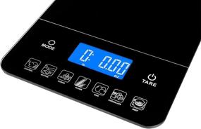 img 2 attached to 🍽 Ozeri ZK19 Touch III 10 kg Digital Kitchen Scale with Calorie Counter, 22 lb, Black: Accurate and Efficient Food Measurement Companion