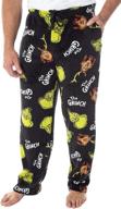 🎅 men's clothing: grinch christmas fleece pajama - medium size logo