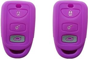 img 3 attached to Silicone Protector Keyless Hyundai Optima Purple