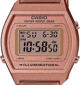 img 2 attached to Часы Casio Men's Vintage Rose Gold Tone Stainless Steel Mesh Band Classic LCD Digital Watch - модель B640WMR-5AV.