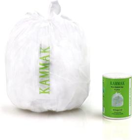 img 4 attached to 🗑️ KAMMAK Small Trash Bags Wave 4 Gallon - Ideal for Bathroom, Bedroom, Office, Car, Kitchen, Home (80 Count)