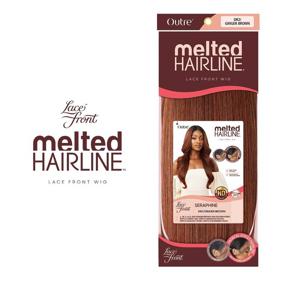 img 3 attached to Улучшенное совершенство линии волос: парик Outre Melted Lace Front с HD прозрачным кружевом - Серафим (1)