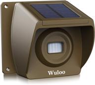 🌞 solar wireless driveway sensor - 1/3 mile range, 2000mah rechargeable battery, motion sensor alarm for expanding wuloo driveway alarm system (sensor only, receiver required) logo