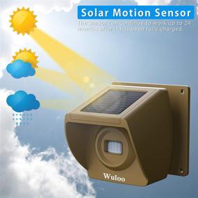 img 3 attached to 🌞 Solar Wireless Driveway Sensor - 1/3 Mile Range, 2000mAh Rechargeable Battery, Motion Sensor Alarm for Expanding Wuloo Driveway Alarm System (Sensor Only, Receiver Required)
