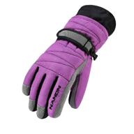 premium gogokids winter ski gloves for kids: waterproof, windproof & fleece lined! snow warm gloves for snowboarding & skiing - purple, 9-14 years логотип