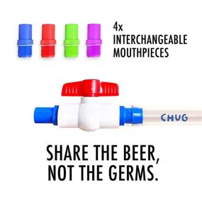 img 3 attached to 🍺 Chug Buddy Beer Bong: Ultimate Party Funnel with Interchangeable Mouth Pieces and Long 3ft Tube