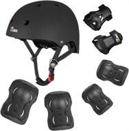 🛹 jbm kids skating protective gear set: bike helmet, knee pads, elbow pads, wrist guards - ultimate safety kit for roller skating, cycling, skateboarding & more logo