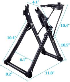 img 3 attached to 🔧 Bimiti Wheel Truing Stand for Bicycle Repair - Foldable Home Mechanic Maintenance Stand & Cycling Accessory - Bike Wheel Holder for Truing - Reliable Truing Stand Parts