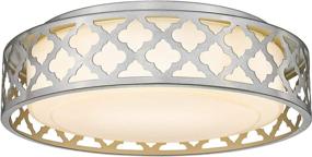 img 4 attached to VICNIE 14-inch LED Ceiling Light, 20W 1400 Lumens Dimmable Flush Mount Lighting Fixtures, Warm White 3000K, Brushed Nickel Finish, ETL Listed for Kitchen, Hallway, Bedroom, Laundry