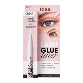 img 4 attached to ✨ KISS Clear Lash GLUEliner - Felt-Tip Eyelash Adhesive with Clear Matte Finish for Foolproof Application and Easy Touch-Up - 0.02 Oz.