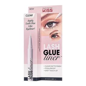 img 3 attached to ✨ KISS Clear Lash GLUEliner - Felt-Tip Eyelash Adhesive with Clear Matte Finish for Foolproof Application and Easy Touch-Up - 0.02 Oz.