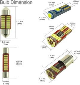 img 3 attached to 🚗 DODOFUN 13-pc Bulb 6000k LED Interior Light Kit for 1996-2002 Toyota 4Runner