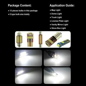img 1 attached to 🚗 DODOFUN 13-pc Bulb 6000k LED Interior Light Kit for 1996-2002 Toyota 4Runner
