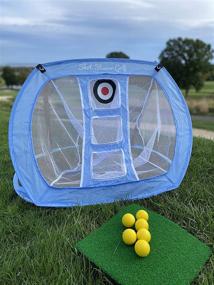 img 3 attached to ⛳ Shot Shaver Golf Chipping Net Set with Turf Hitting Mat, Practice Balls - Complete Backyard & Indoor/Outdoor Golf Game with Swing Net