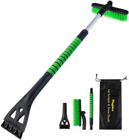 img 4 attached to Moyidea 36-Inch Extendable Ice Scraper Snow Brush, detachable ❄️ Snow Removal tool with Ergonomic Foam Grip for Car, SUV, Truck