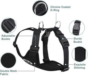 img 2 attached to Kosttapaws Dog Car Vest Harness Seatbelt Set: Adjustable & Breathable Safety Solution for Small Medium Large Dogs