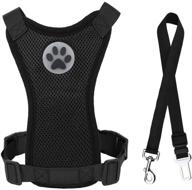 kosttapaws dog car vest harness seatbelt set: adjustable & breathable safety solution for small medium large dogs логотип