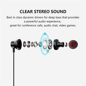 img 3 attached to 🎧 PC USB Headset with Microphone, Noise Cancelling Computer Headphones for Laptop/PC, 8.2 FT Lightweight Headset with Audio Controls & Mute Function - Ideal for Office, Live Broadcast, Gaming and PS4