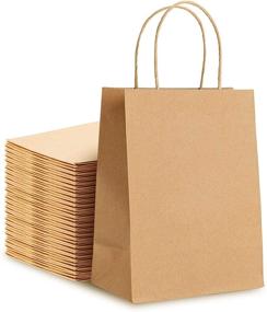 img 4 attached to 🛍️ 30pcs Premium Kraft Paper Bags With Handles Bulk - 9”x5”x11.5” Ideal for Party, Retail, Packaging, Merchandise, Grocery, Home Business, Craft, DIY, Gifts - Welcome Bags in Brown