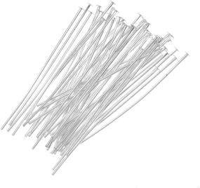 img 1 attached to Beadaholique 50-Count Head Pins, 21-Gauge, 1.5-Inch Length, Silver Finish