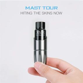 img 1 attached to 🖋️ Mast Tour Tattoo Kit 2Pcs Battery-Powered Wireless Rotary Pen Machine with Pro Cartridges Needles Supply MT-366