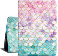 🧜 drodalala mermaid pink ipad case for girls/women, adjustable viewing stand, auto-on/off, fits ipad 9th/8th/7th generation (2021/2020/2019), 10.2 inch logo