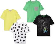 spotted zebra boys' clothing: 4-pack of active short sleeve t-shirts logo