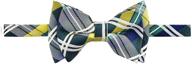 👔 classic style elevated: retreez elegant tartan plaid check woven pre-tied boy's bow tie in luxurious microfiber logo