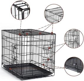 img 2 attached to DONORO Crates Kennels Collapsible Contour