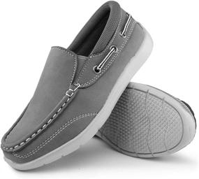 img 1 attached to Hawkwell Casual Loafers for Toddler Boys' School Shoes