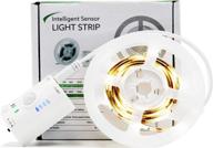 rechargeable usb led strip light with motion sensor - waterproof cold 💡 color (6.56ft) - ideal for bedroom, book case, wine cooler, cabinet, wardrobe, kitchen, tent логотип