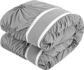 img 2 attached to 🛏️ CS2754-AN Ashville 16 Comforter Set by Chic Home - King Size in Elegant Silver