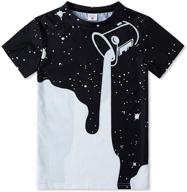 👕 cool casual short sleeve tee tops for summer, funnycokid boys girls - 3d graphic t-shirt 6-16 years logo