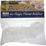 🧵 the beadsmith no-tangle thread bobbins: efficient string organizer for optimal kumihimo or cord management (1 7/8 inches, set of 8) logo