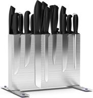 magnetic knife block: durable 304 stainless steel knife holder with strong magnet for efficient kitchen knife storage logo