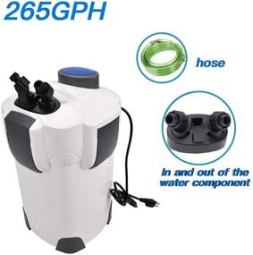 img 3 attached to Polar Aurora 3-Stage External Aquarium Filter: 265gph 🐠 Canister with Built-in Pump Kit – Efficient Water Filtration System