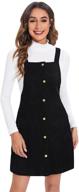 👗 verdusa women's corduroy pinafore overall: stylish jumpsuits, rompers & overalls for women logo