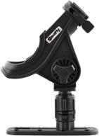 🎣 scotty #282-bk baitcaster rod holder with gearhead and track in black логотип