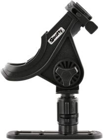 img 3 attached to 🎣 Scotty #282-BK Baitcaster Rod Holder with Gearhead and Track in Black