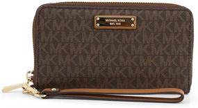 img 4 attached to Efficient Organization: MICHAEL Michael Kors Large Flat Multifunction Phone Case Wristlets