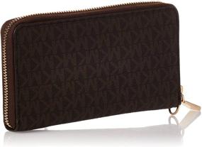 img 3 attached to Efficient Organization: MICHAEL Michael Kors Large Flat Multifunction Phone Case Wristlets