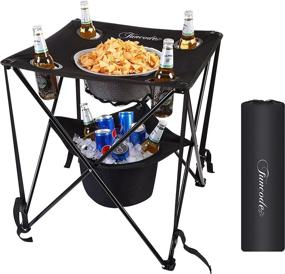 img 4 attached to Funcode Folding Portable Lightweight BBQ （Black）