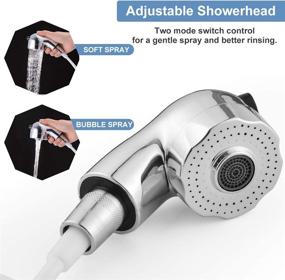 img 3 attached to 🚿 HG522 Handshower for Hair Washing: Faucet Rinser Set with Adapter, Stand, and Hose - Ideal for Utility Room, Bathroom, Laundry Tub