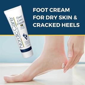 img 3 attached to 👣 Nordic Care Foot Care Cream: Repair Cracked & Dry Skin - Hypoallergenic, Lanolin-free Foot Lotion with Essential Oils, Eucalyptus, Urea & Glycerin