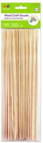 img 2 attached to 🎨 Craftwood Natural Thin Dowel, 10-inch by 2.5mm, 85-Piece - Multicraft Imports Krafty Kids CW554